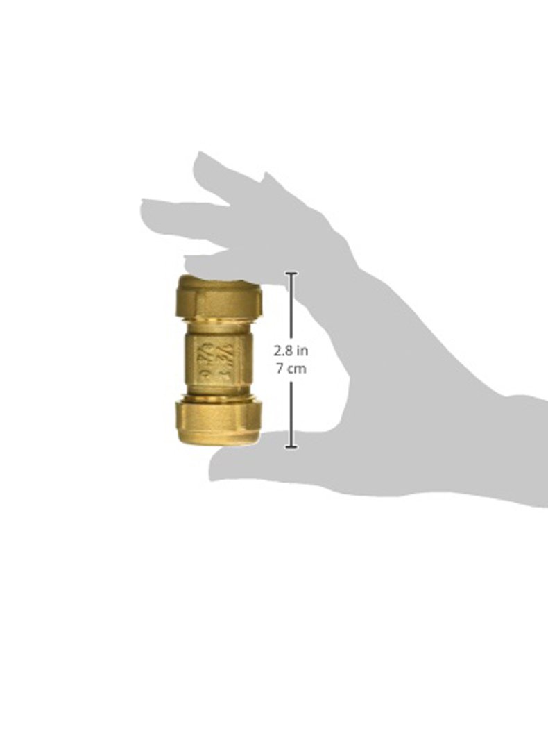 Eastman Short Pattern Compression Coupling, 1/2 Inch IPS x 3/4 Inch Copper, 3 Inch Length, 20523LF - Image 6