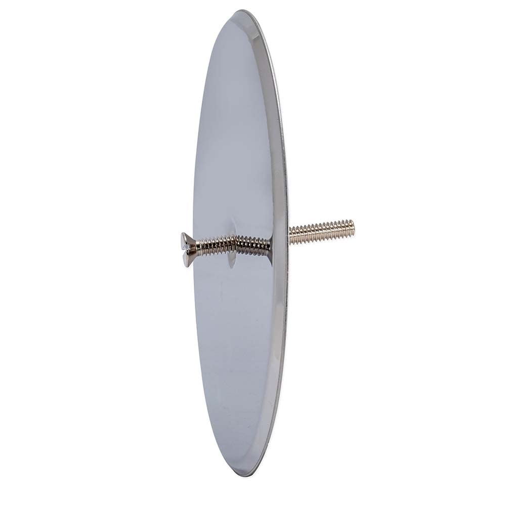 EZ-FLO 6 Inch Stainless Steel Bathtub Overflow Cleanout Cover Plate, Chrome Plated, 43491 - Image 3